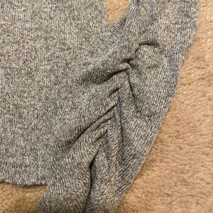 Grey garage wide neck long sleeve